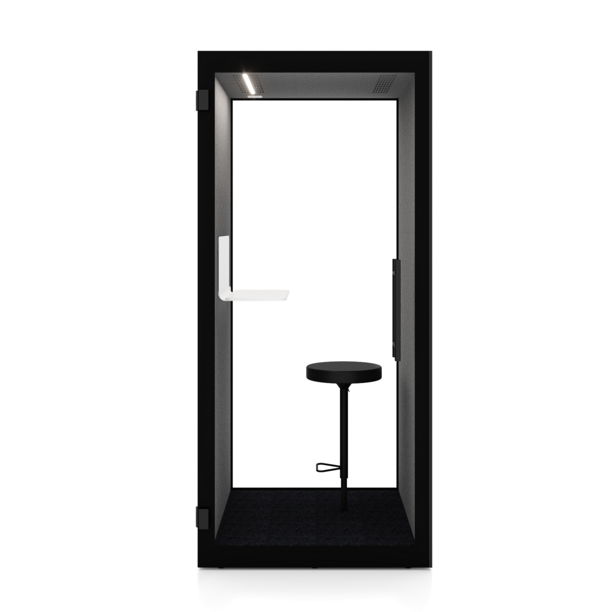 Phone Booth mit GS-Zertifikat & 27.3 dB Schallreduktion (ISO-Norm) | Chatbox Single