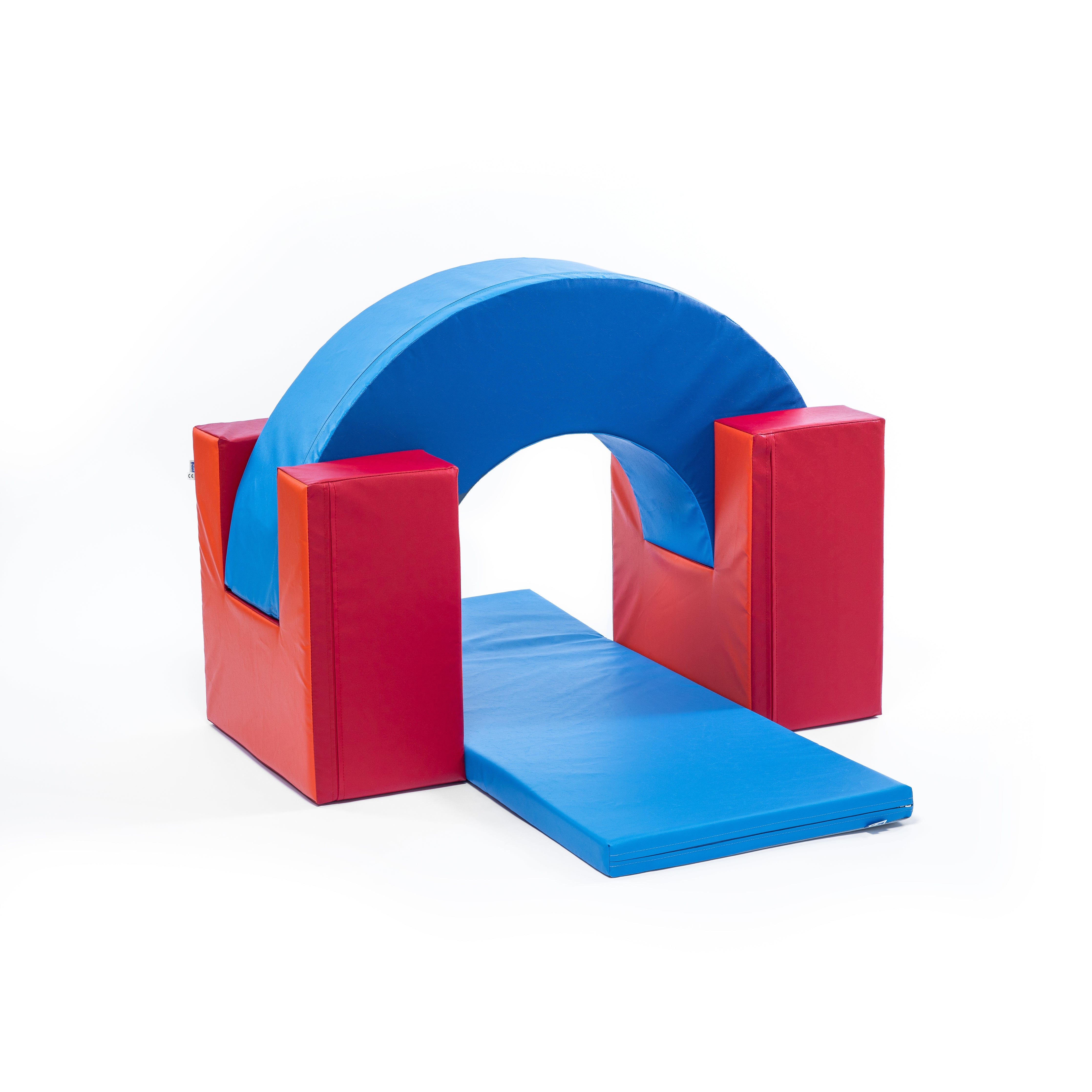 Softbausteine Brückenelement blau und rot für Kindergarten und Kita