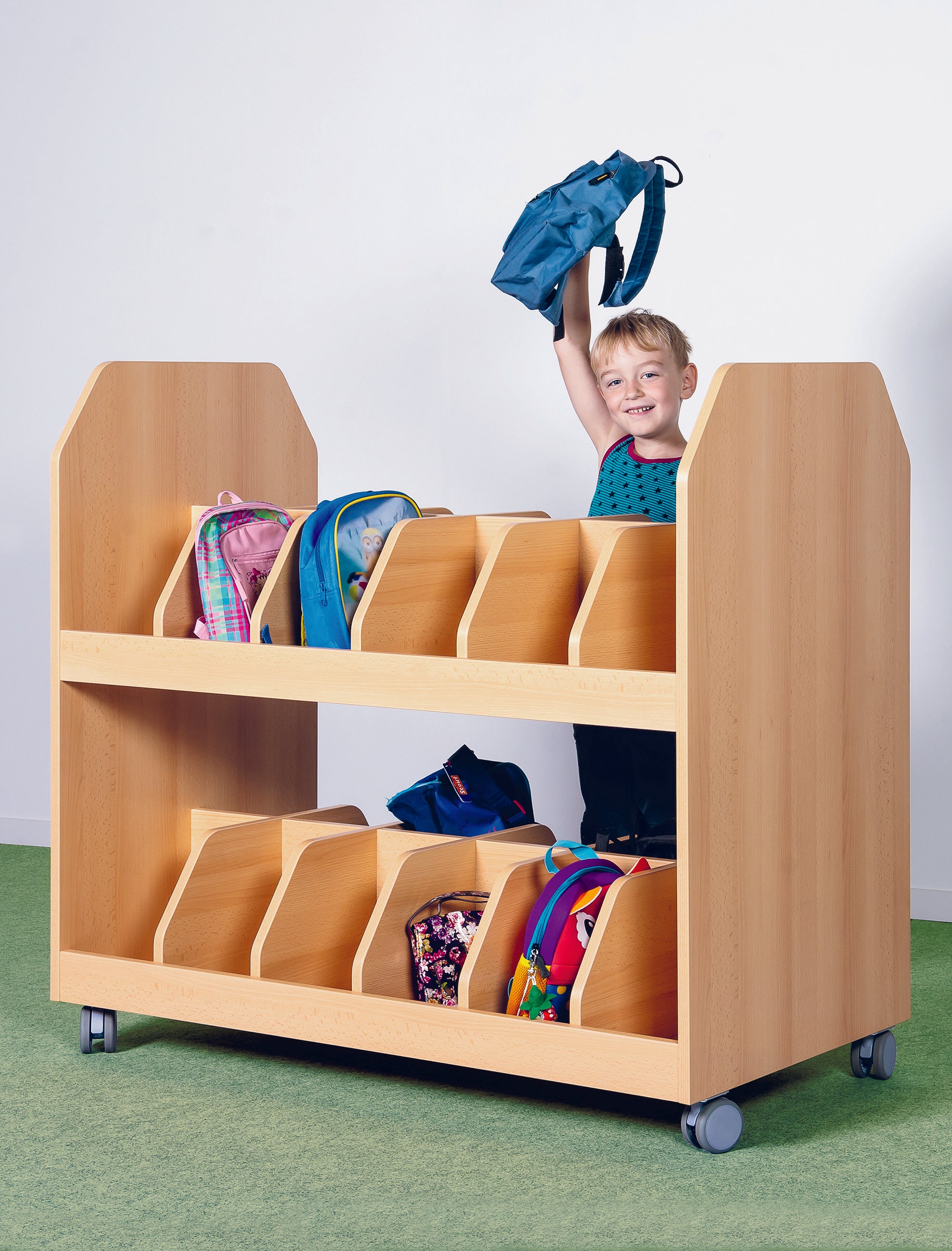Mobile Garderobe Kindergarten / Garderobenwagen