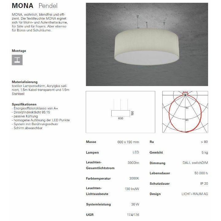 Textilleuchte Mona