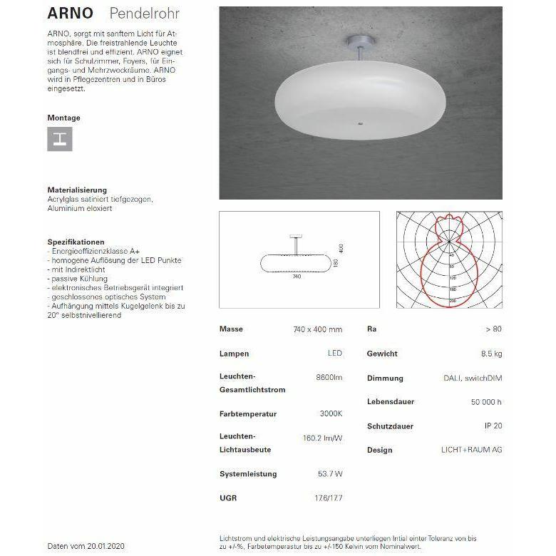 Pendelrohrleuchte Arno