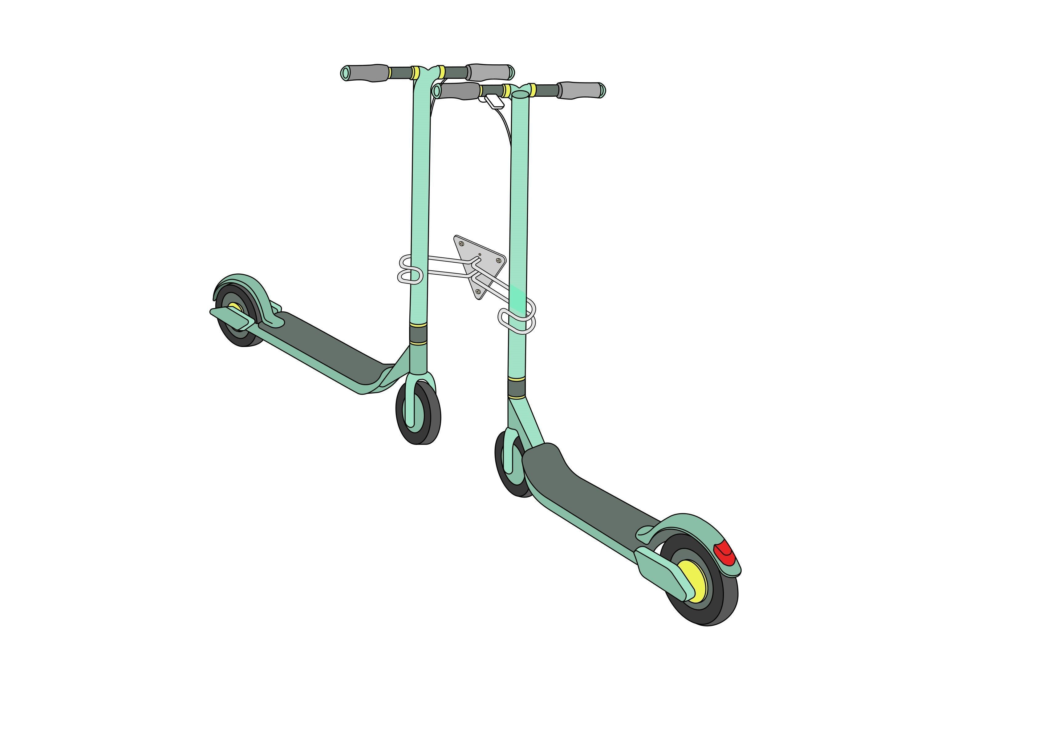 Support de Kickboard / Support de Trottinette - Mini