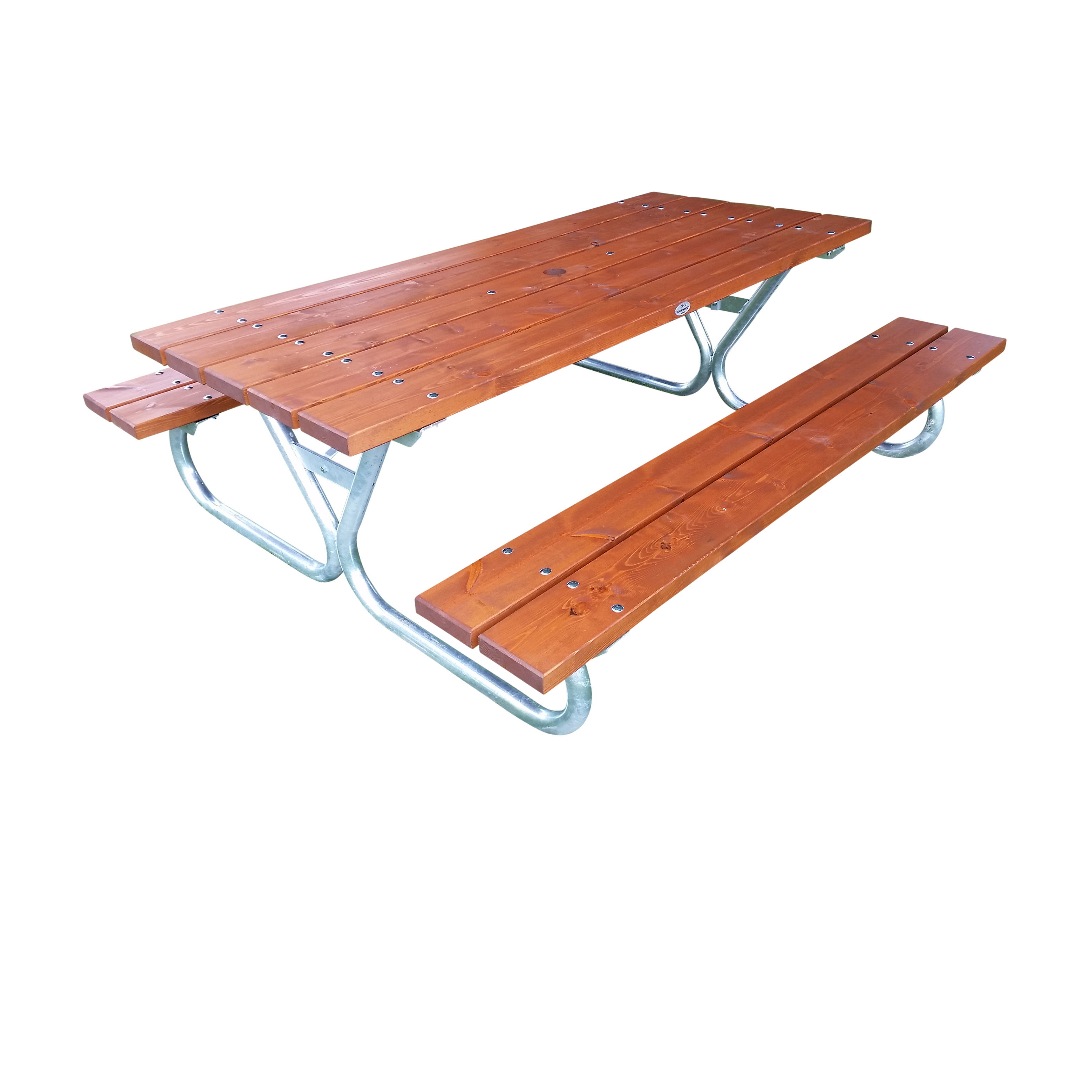 Table de pique-nique - banc de groupe de 180 cm de long en bois de pin FSC® Norrlands