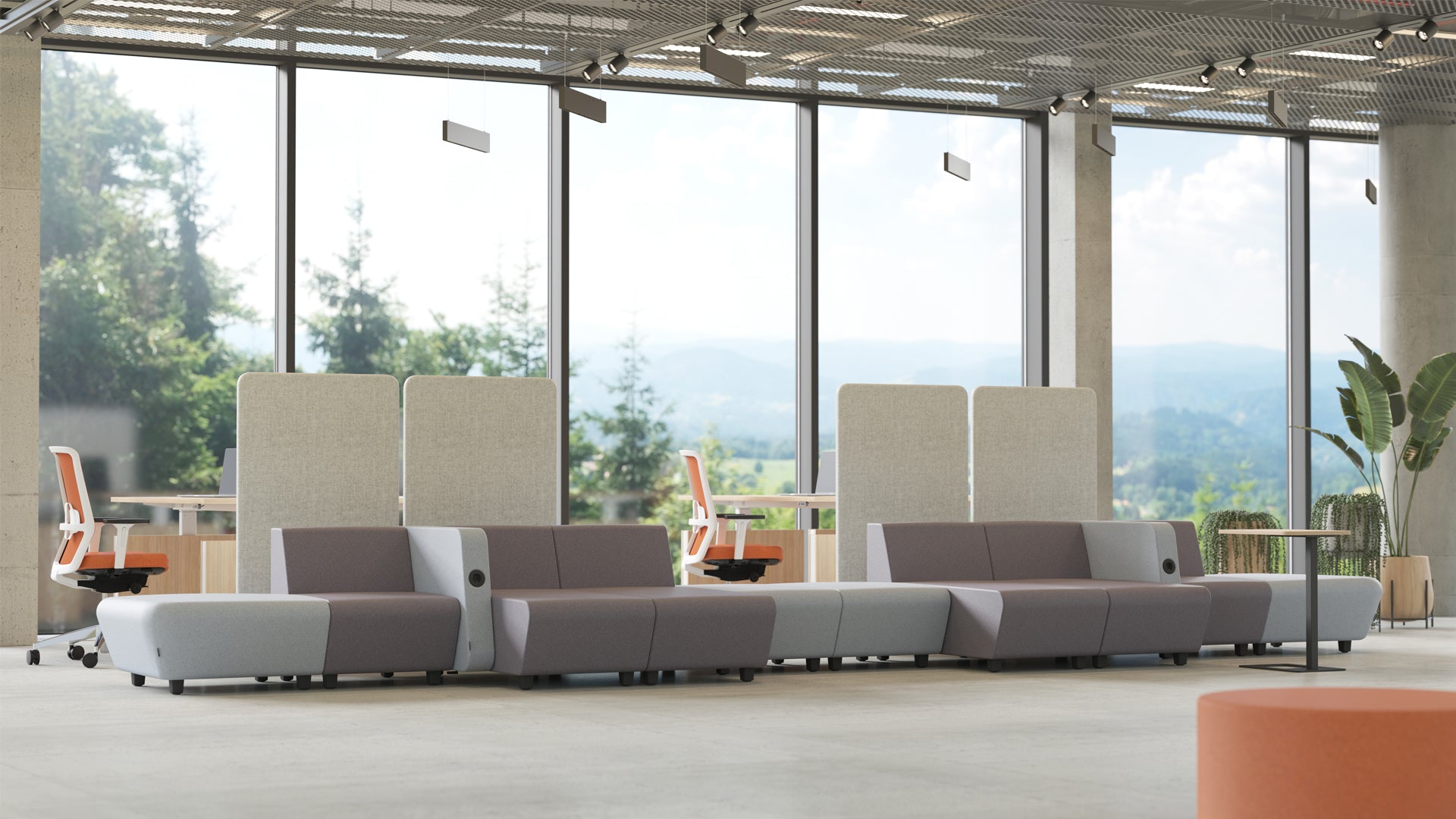 Lounge Sofas optimal fuer Lernlandschaften und Bueros