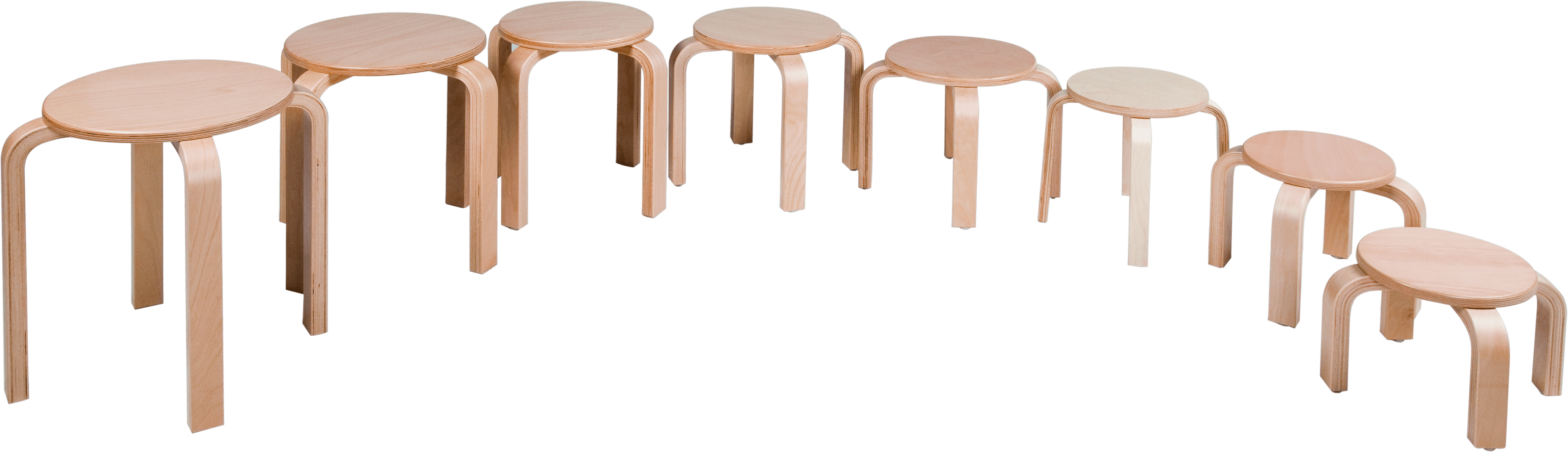 Tabouret empilable bon marché pour enfants / chaise de jardin d'enfants ronde (empilable)
