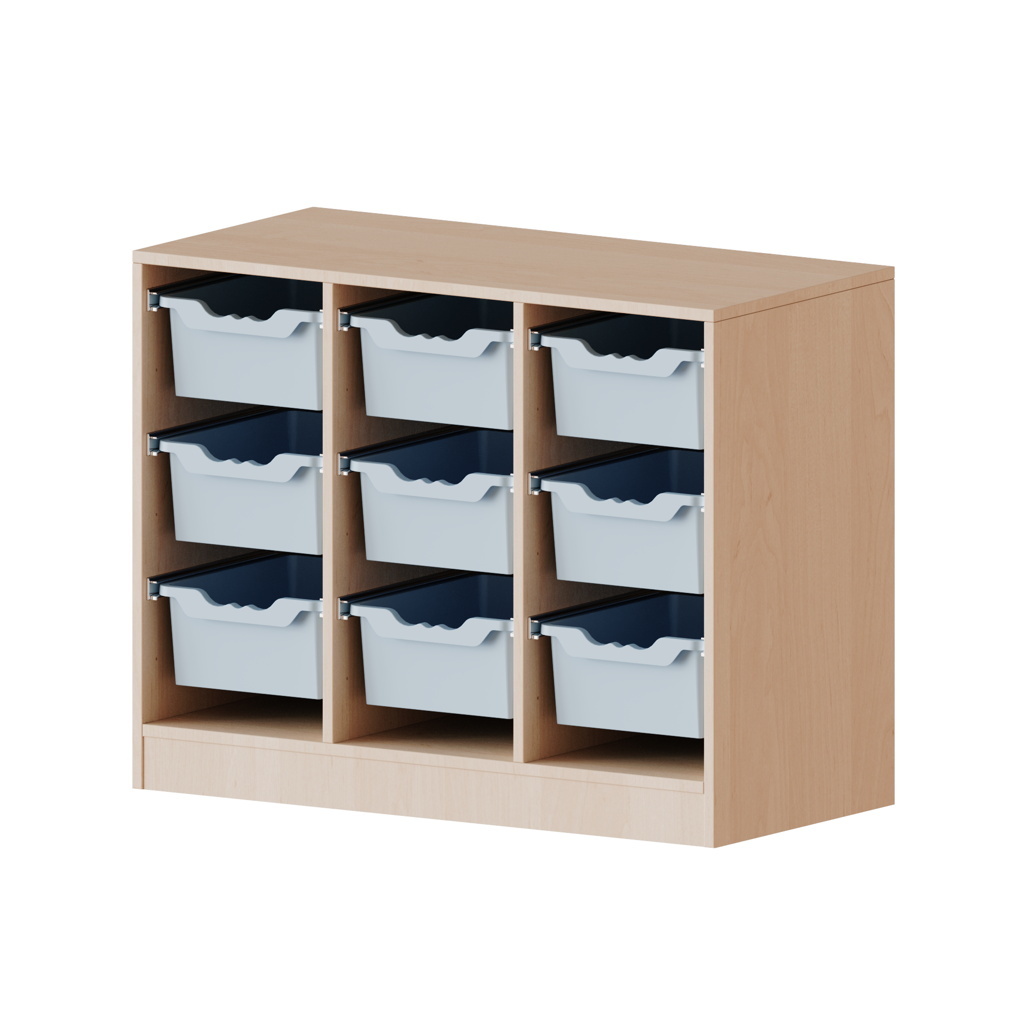 Sideboard mit grossen ErgoTray Boxen – Praktisch und vielseitig