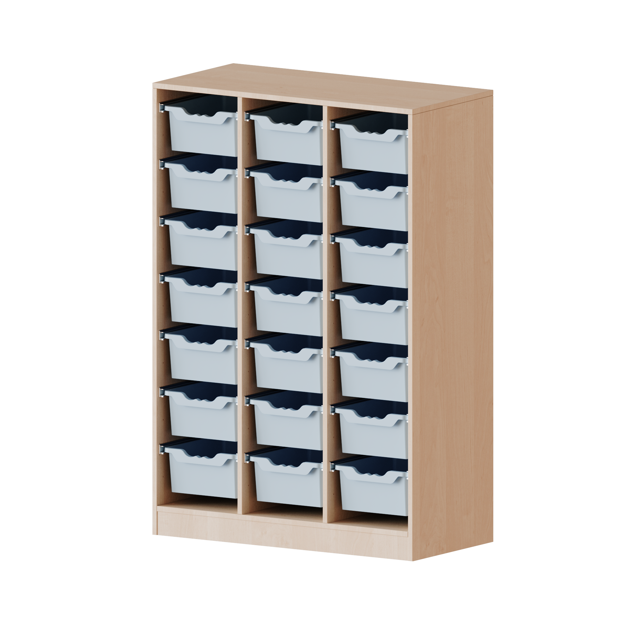 Buffet avec de grandes boîtes ergotray - pratique et polyvalente