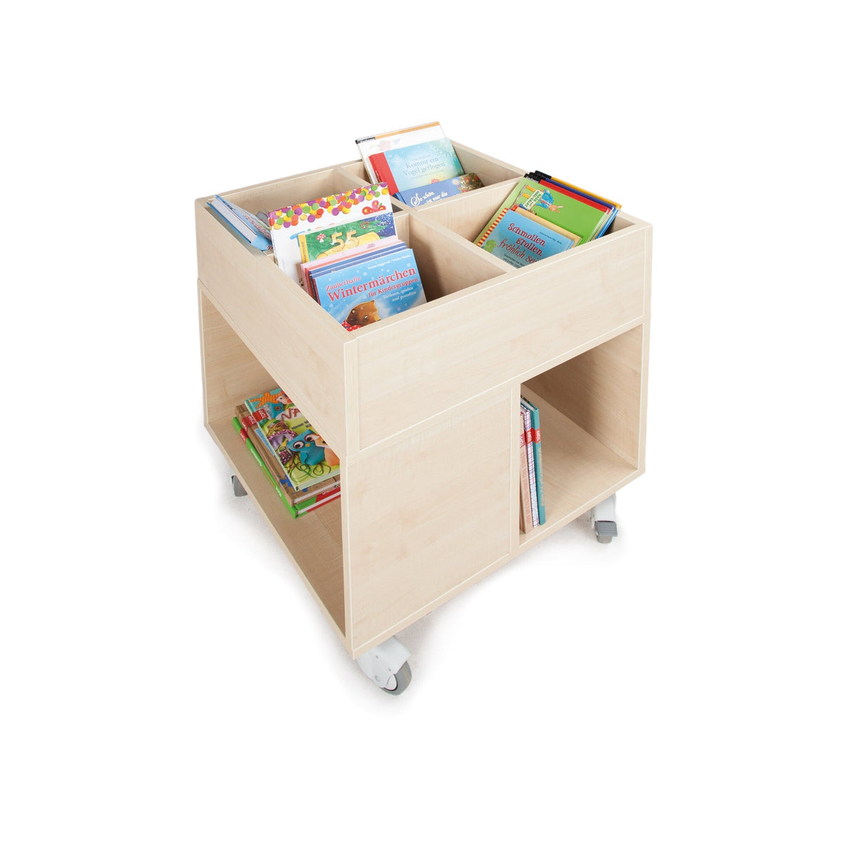 Bücherwagen aus Holz