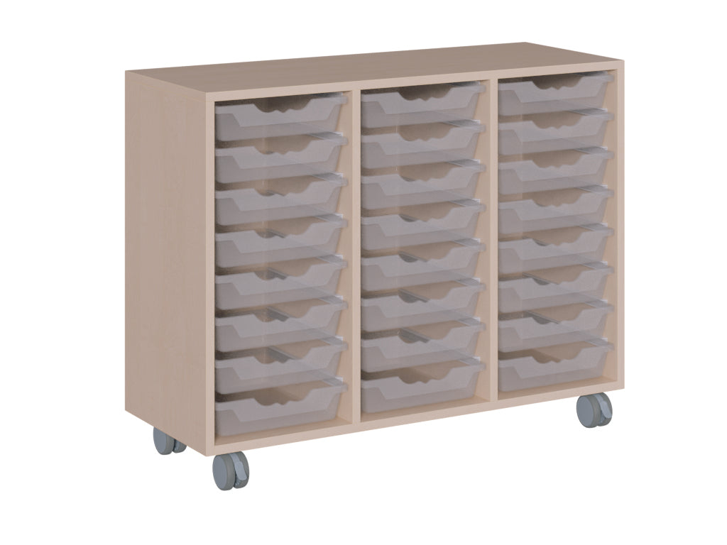 Fahrbares Regal mit ErgoTray Boxen – Flexibel und praktisch